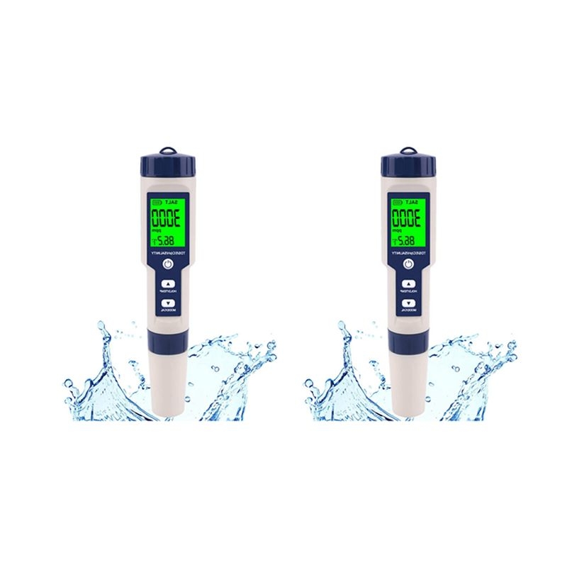 Pool Test Kit Digital - A89E-2X Pool Salt Tester, Digital Salinity