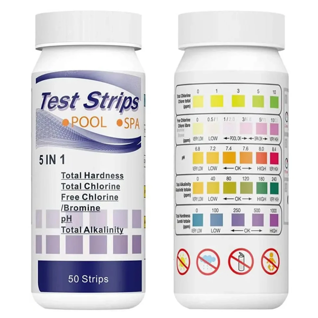 Pool Test Kit Digital - 5 in 1 PH Test Strips