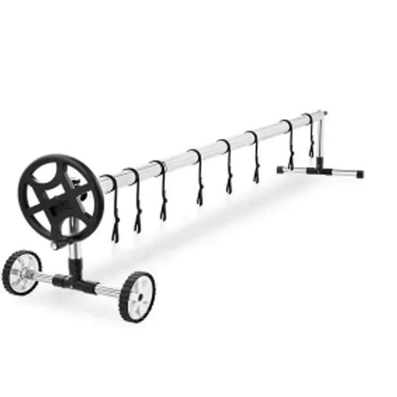 Pool Cover Reel Above Ground - 14FT Above Ground Stainless Steel Swimming