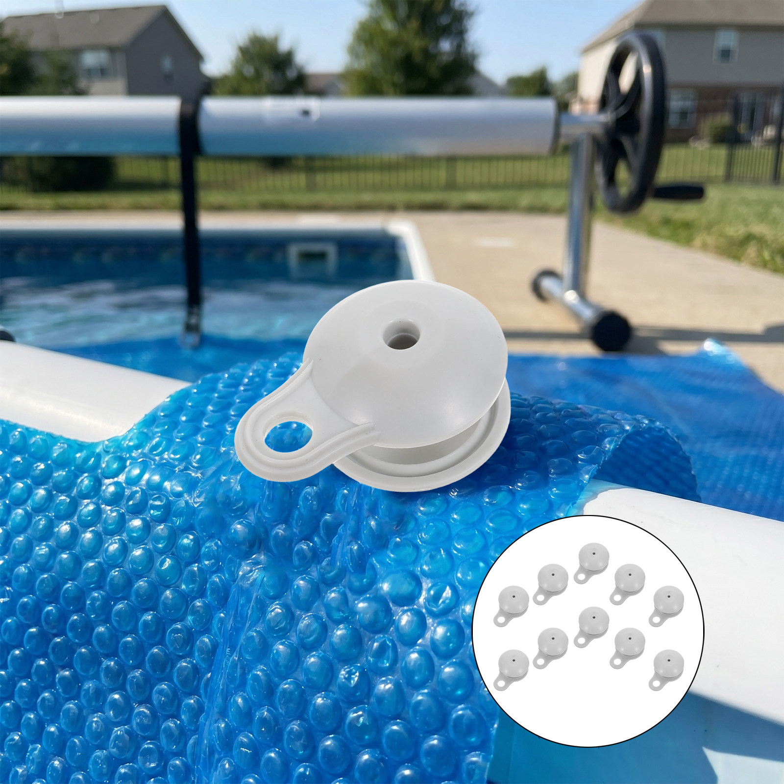 Pool Cover Reel Above Ground - 10Pcs Pool Cover Clips Heavy Duty