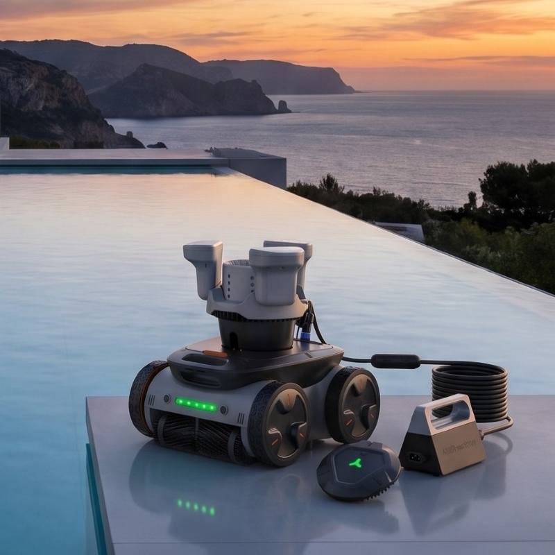 Pool Robot Cleaner Cordless - Addotron Factory Direct Cordless Pool Robot