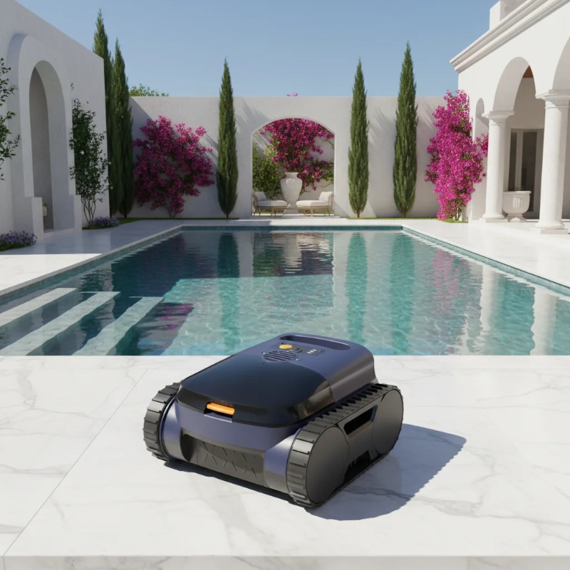 Robotic Pool Cleaner Wall Climbing - Airo Cordless Robotic Pool Cleaner with