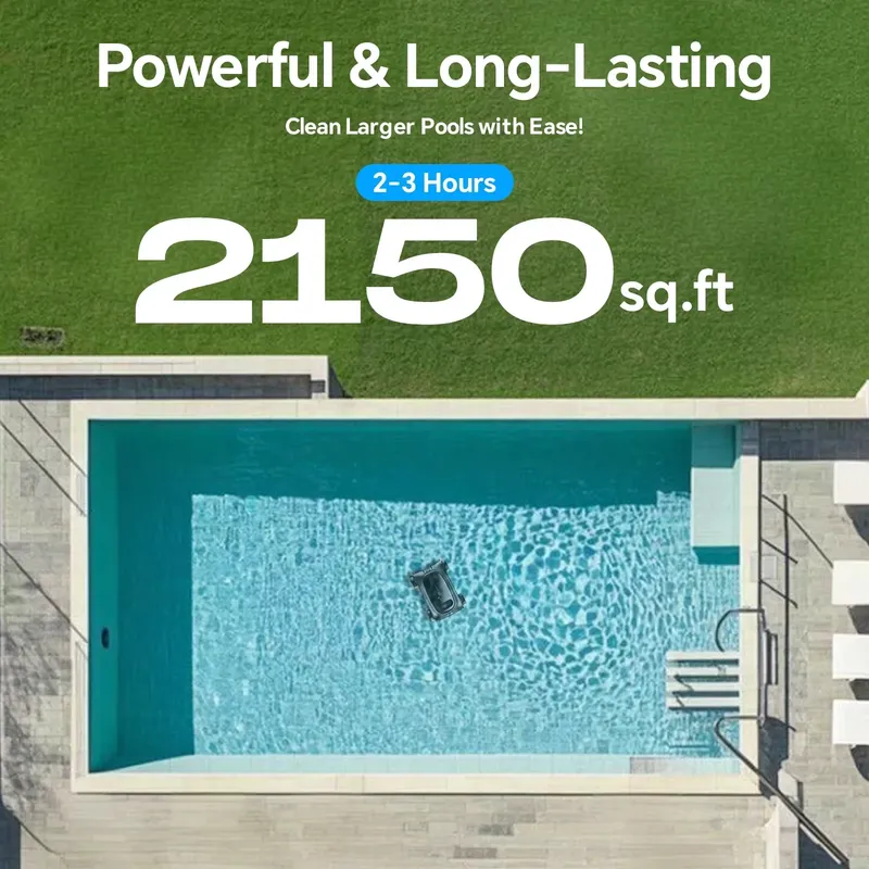 [Up to 2000 Sq.ft] Seauto SAT  - đánh giá và giá Pool Robot Cleaner Cordless