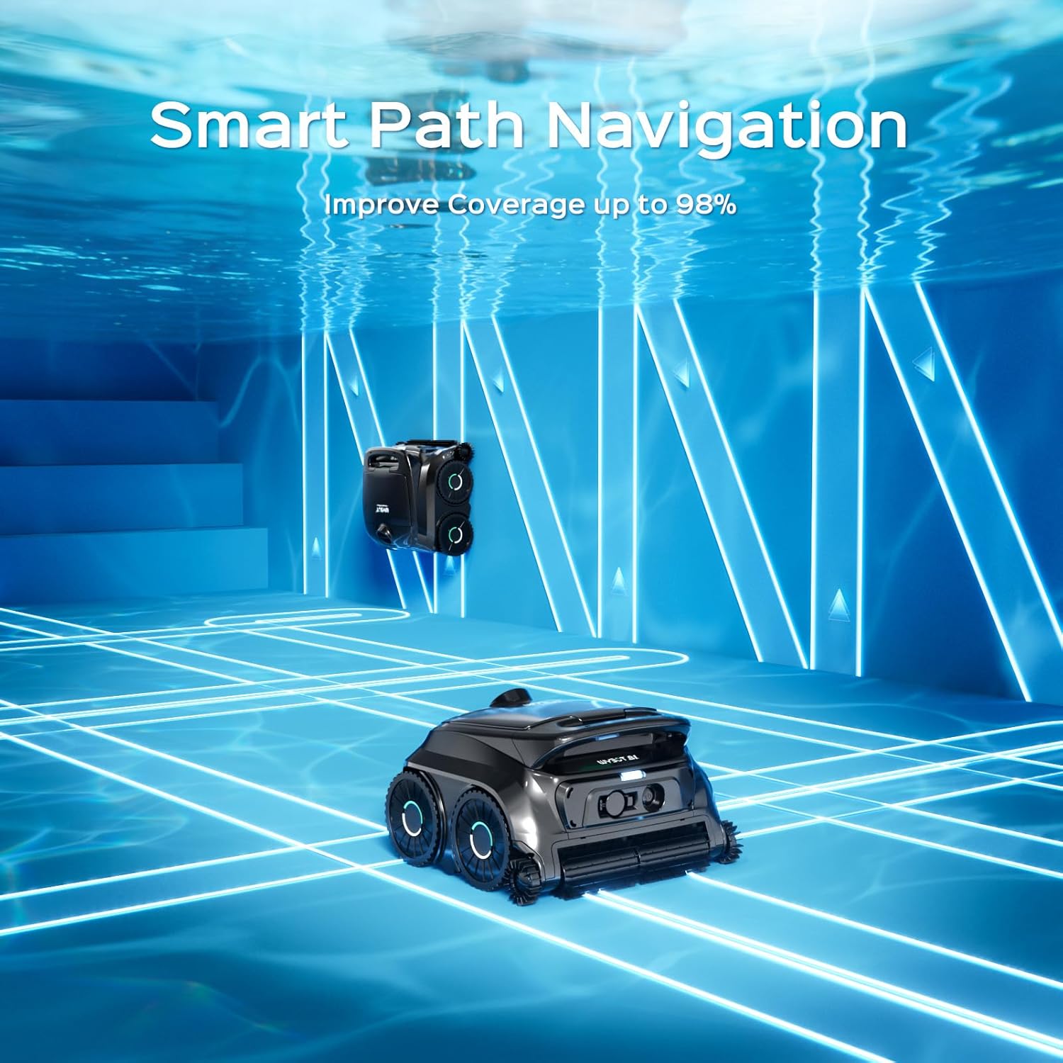 B1 Cordless Pool Cleaner Robot - đánh giá và giá Robotic Pool Cleaner Wall Climbing