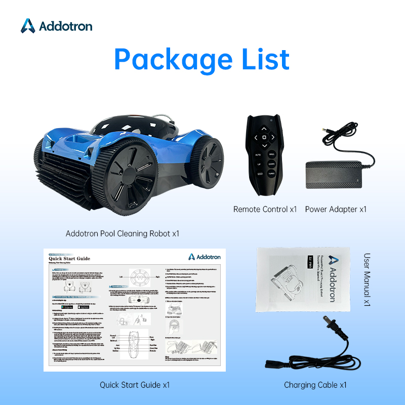 Addotron Professional Wall Cli - đánh giá và giá Pool Cleaner Robot With App