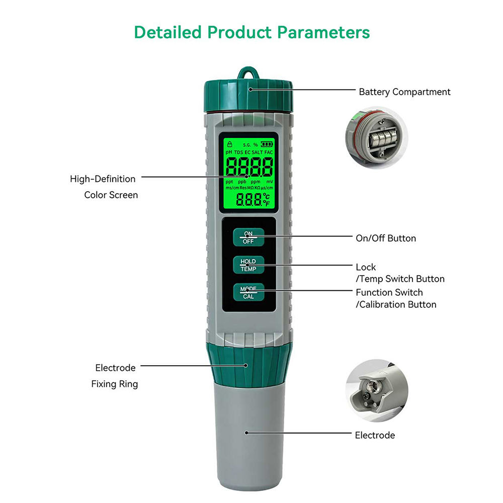 MF‑X101 Multi‑Parameter Water  - đánh giá và giá Pool Test Kit Digital