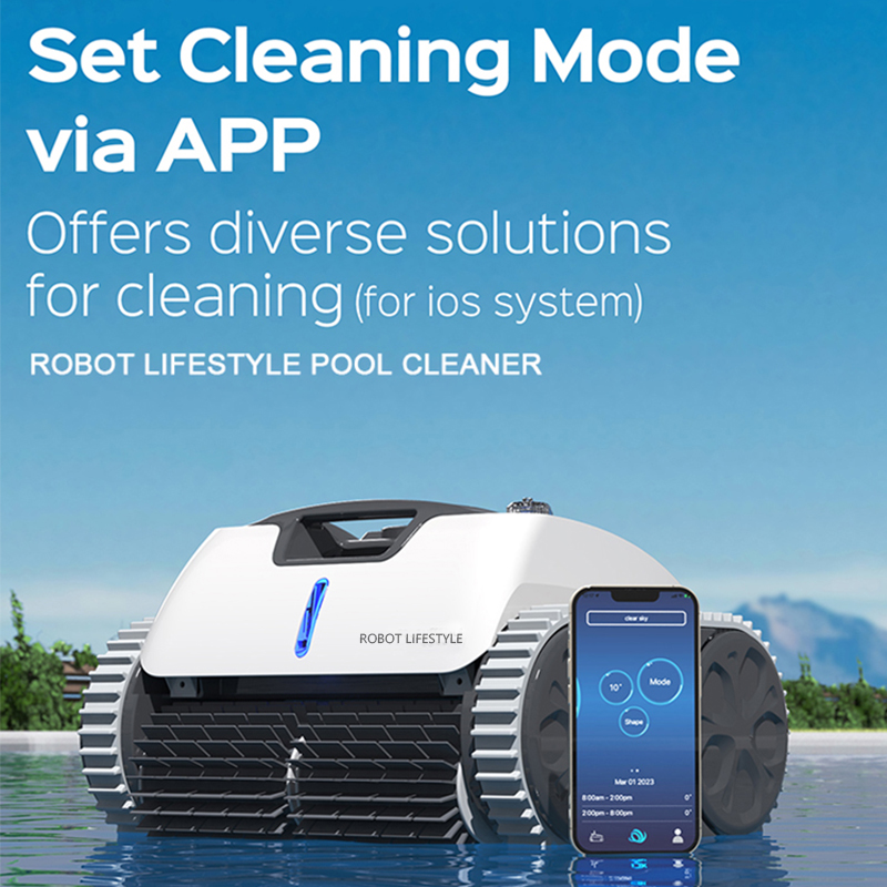 Máy hút bụi tự động không dây  - đánh giá và giá Pool Cleaner Robot With App