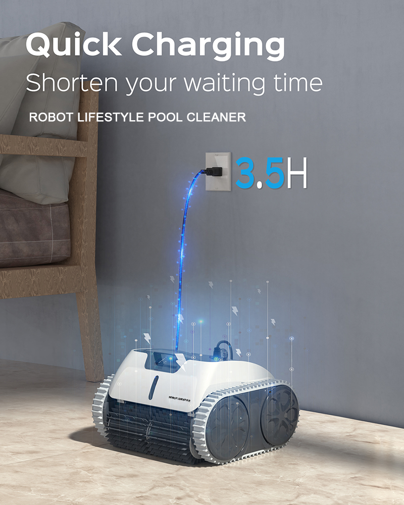 Máy hút bụi tự động không dây  - đánh giá và giá Pool Cleaner Robot With App