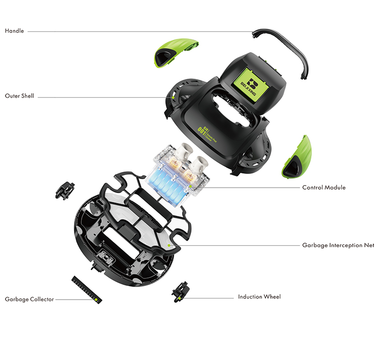 5000mAh Battery 36W Cordless P - đánh giá và giá Robotic Pool Cleaner Wall Climbing