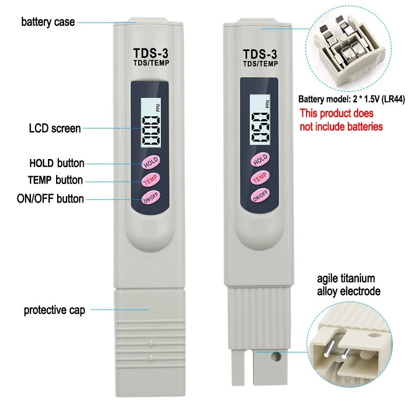 1/3 Pcs Portable LCD Digital T - đánh giá và giá Pool Test Kit Digital
