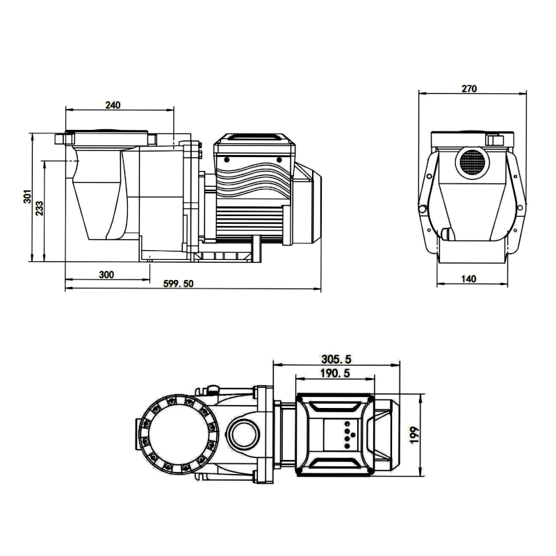 1/1.5/2/2.5/3 HP Variable Spee - đánh giá và giá Pool Pump 2Hp Variable Speed