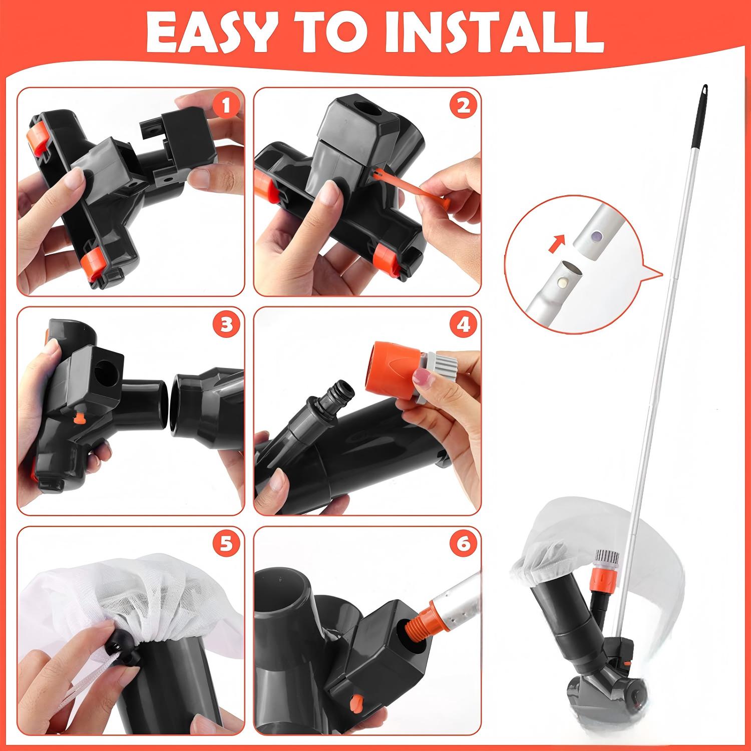 Pool Cleaning Tool Set Include - đánh giá và giá Pool Vacuum Head Brush