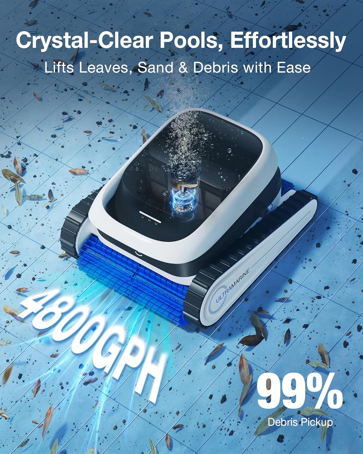 Ultramarine P1 Cordless Pool C - đánh giá và giá Pool Cleaner Robot With App