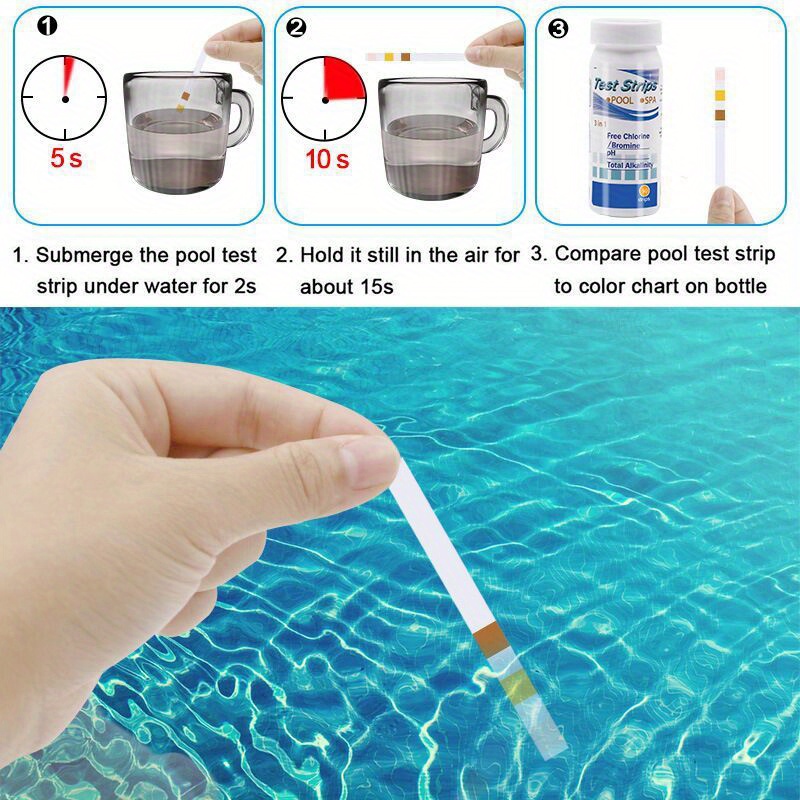 Chlorine PH Test Strips SPA Sw - đánh giá và giá Pool Test Kit Digital