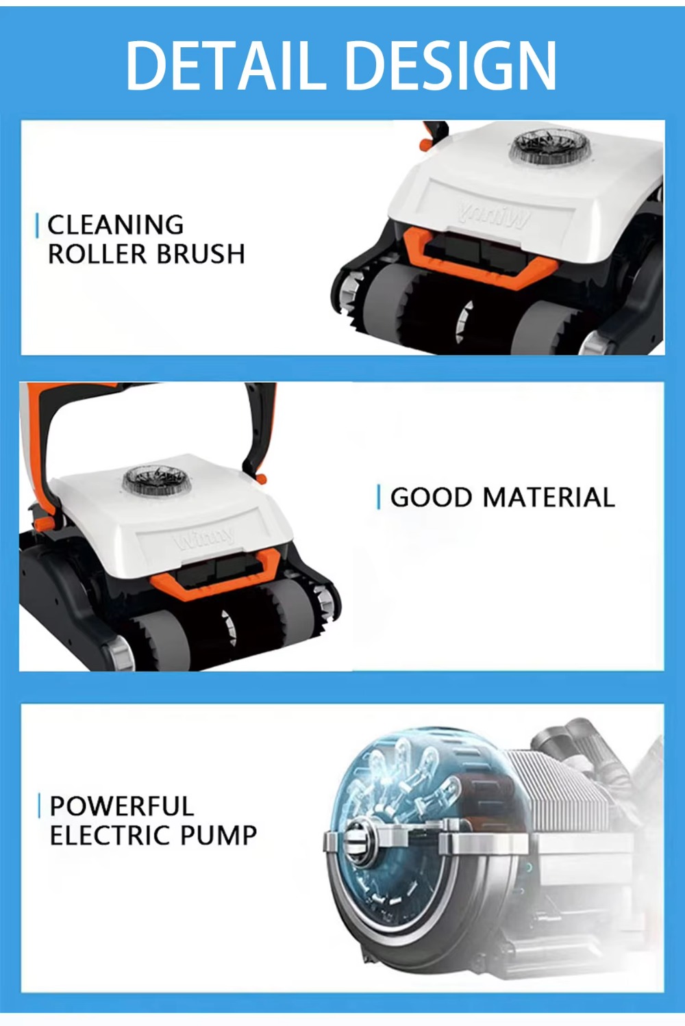 Robotic Automatic Robot Swimmi - đánh giá và giá Pool Cleaner Robot With App