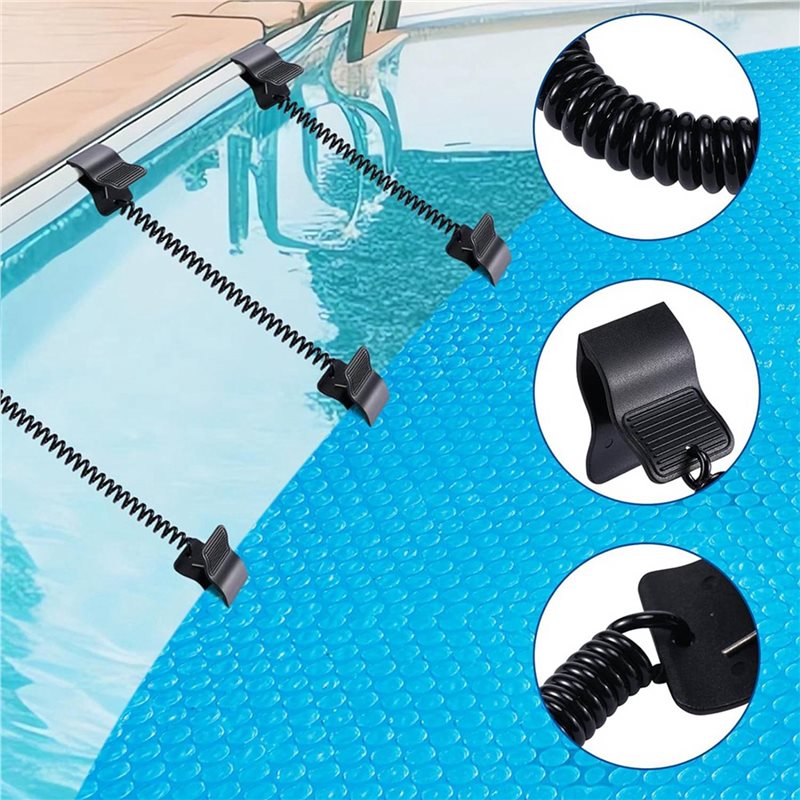24 Pcs Swimming Pool Cover Cli - đánh giá và giá Pool Cover Reel Above Ground