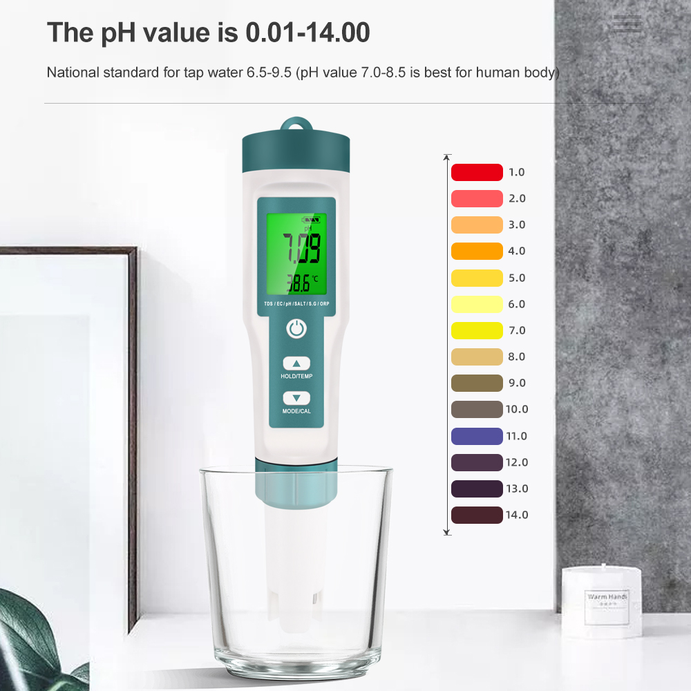 7 Trong 1 PH TDS EC ORP Độ Mặn - đánh giá và giá Pool Test Kit Digital