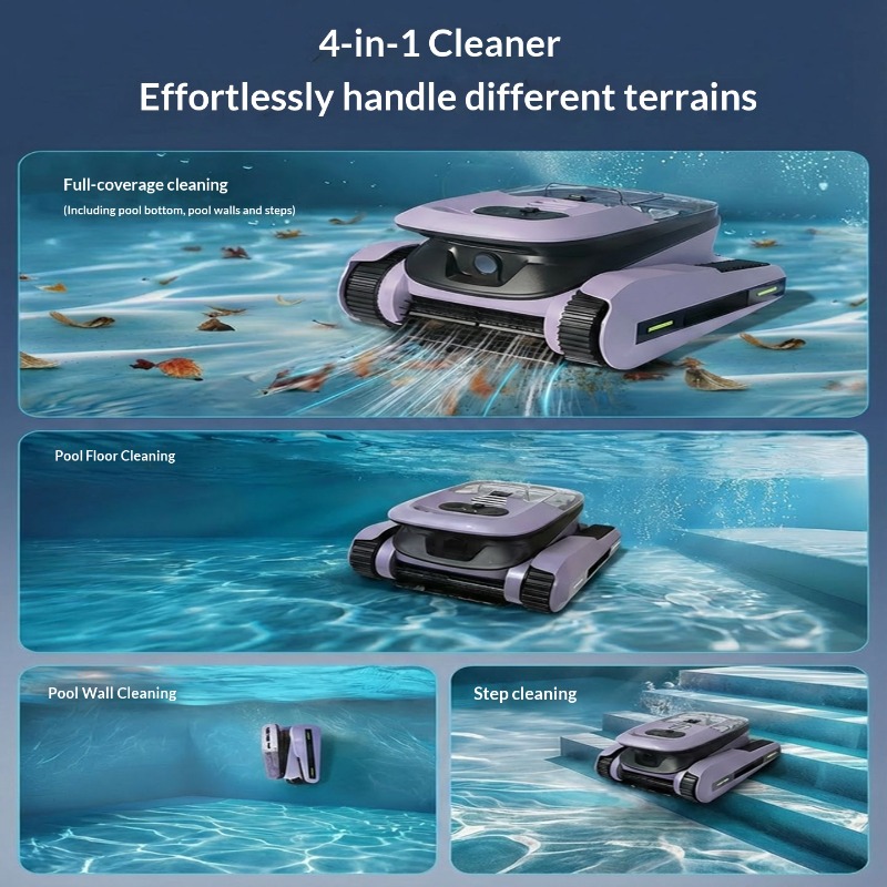 Smart Pool Vacuum Cleaner Robo - đánh giá và giá Robotic Pool Cleaner Wall Climbing