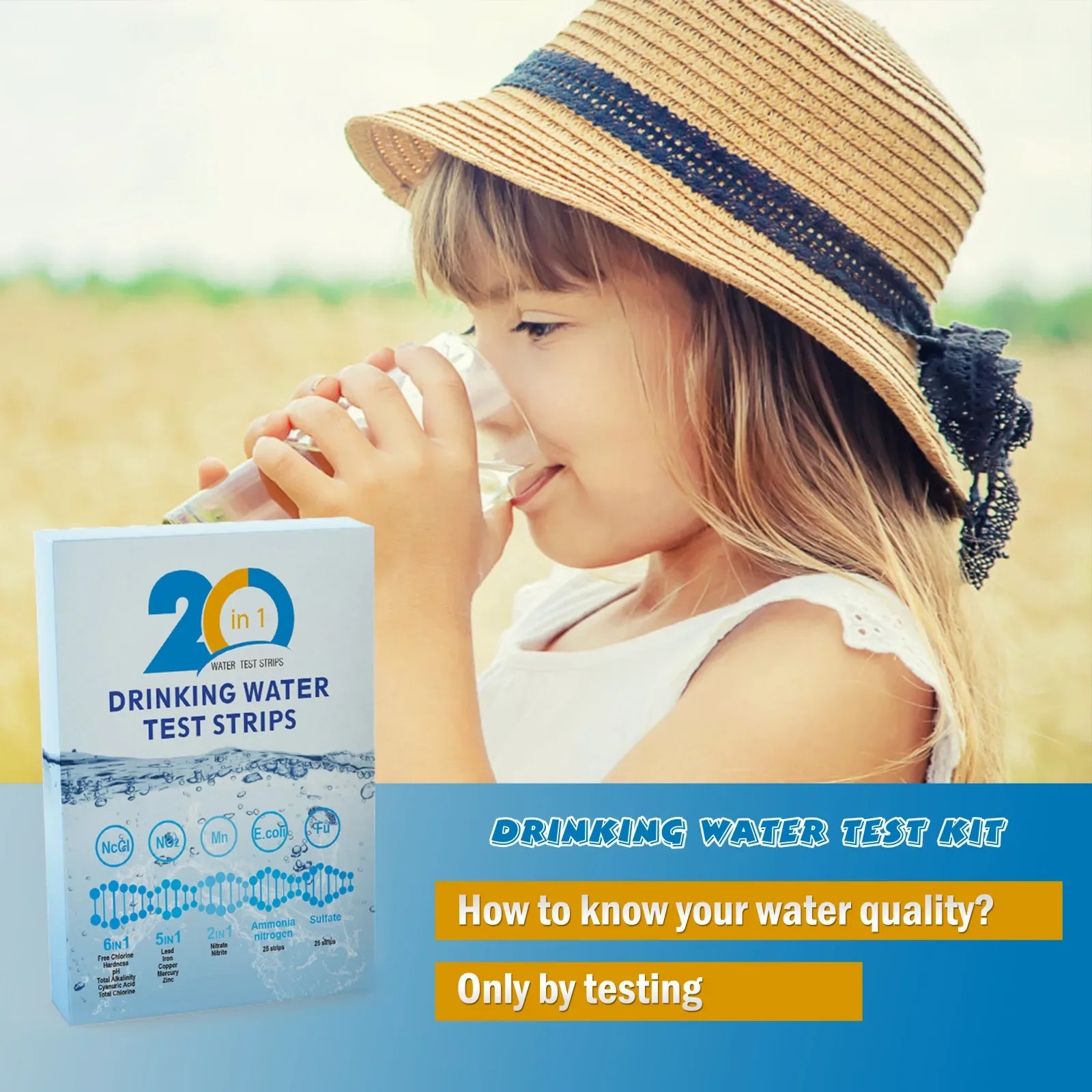 YAGO 20 in 1 Water Test Strips - đánh giá và giá Pool Test Kit Digital