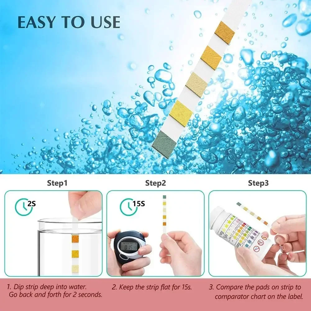 5 in 1  PH Test Strips Multipu - đánh giá và giá Pool Test Kit Digital