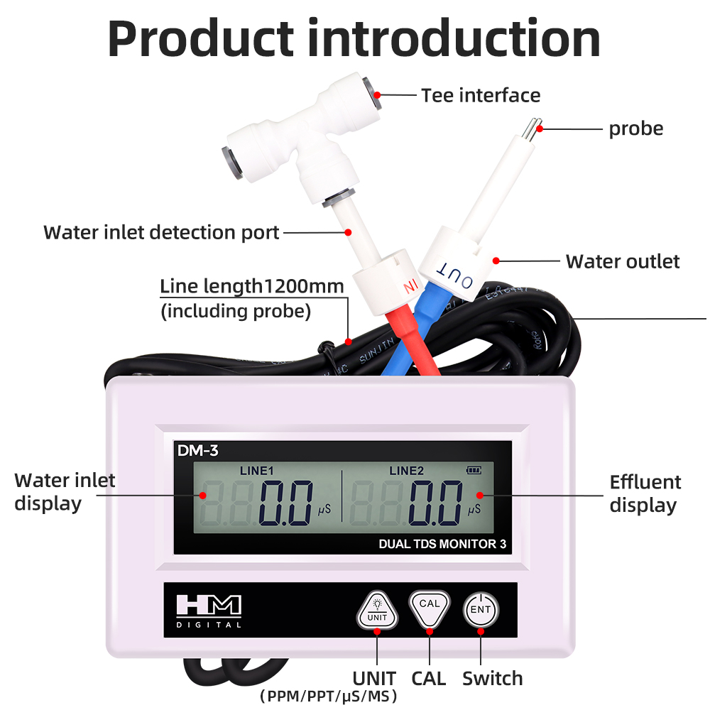 HM DM3 Online TDS EC Water Qua - đánh giá và giá Pool Test Kit Digital