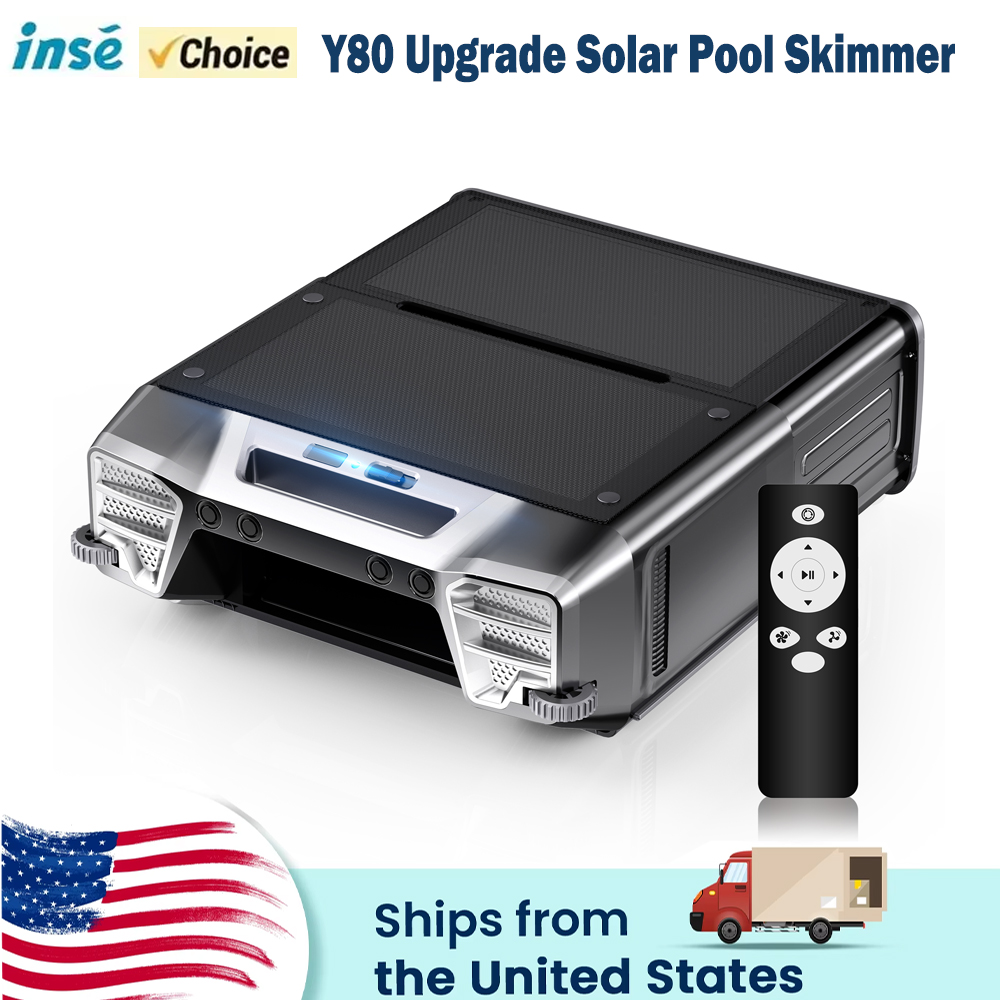 Y80 Solar Pool Skimmer Robotic - đánh giá và giá Pool Robot Cleaner Cordless