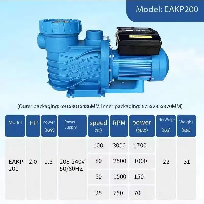Wholesale 2HP Smart Variable-s - đánh giá và giá Pool Pump 2Hp Variable Speed
