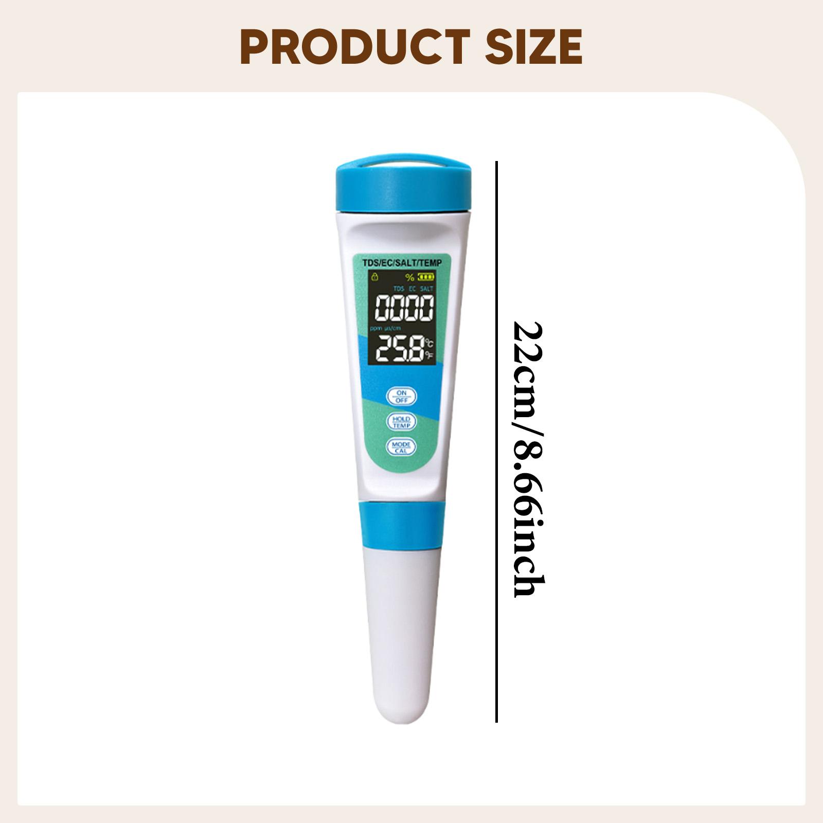 4 in 1 EC TDS SALT Temperature - đánh giá và giá Pool Test Kit Digital