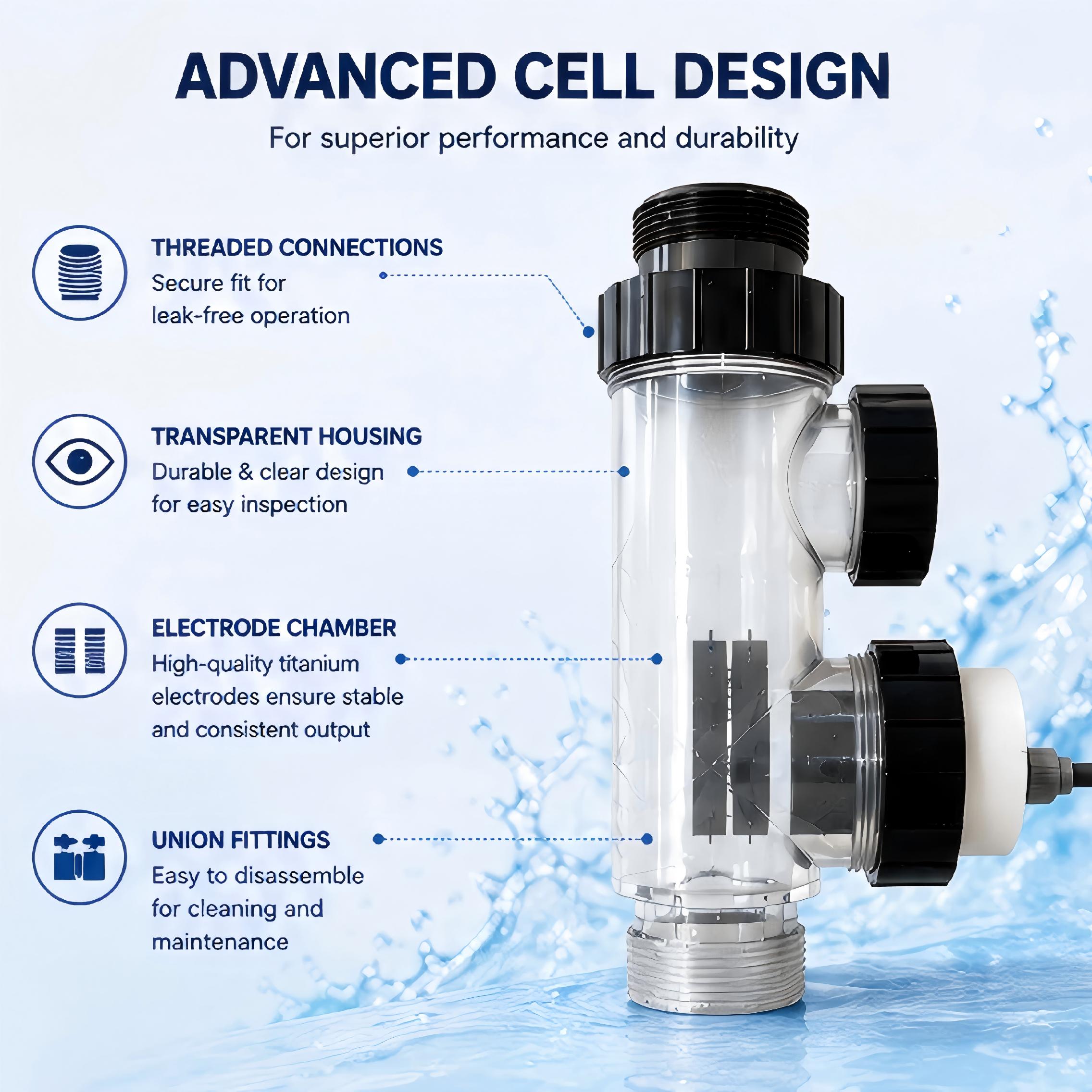 20g/h Salt Chlorine Generator  - đánh giá và giá Salt Water Chlorinator Cell