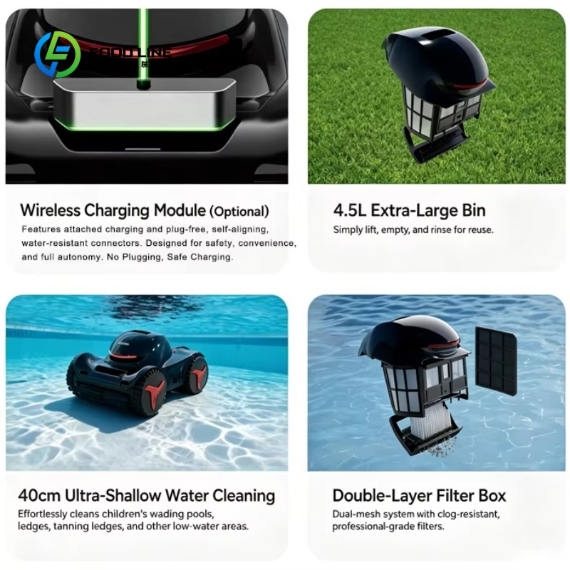 Wireless App Control Automatic - đánh giá và giá Pool Cleaner Robot With App